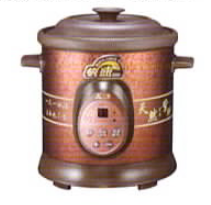 Galaxy Tiger Purple Clay Soup and Congee Cooker